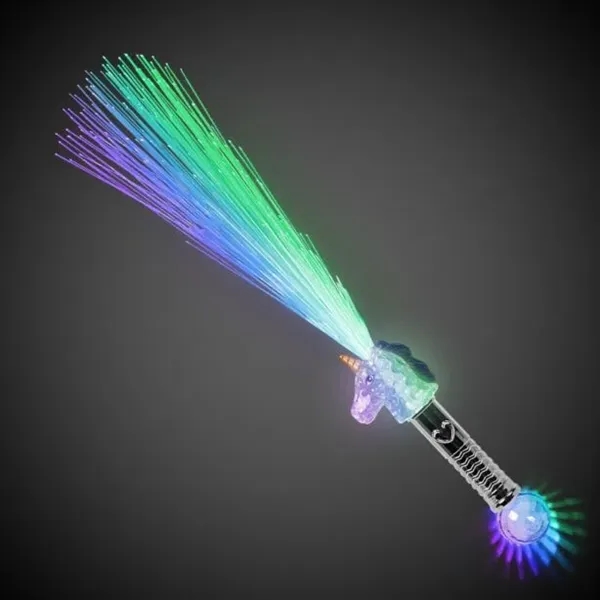 15" unicorn wand with 7 different light modes that change with... from ASI 42016 Brighter Promotions Inc