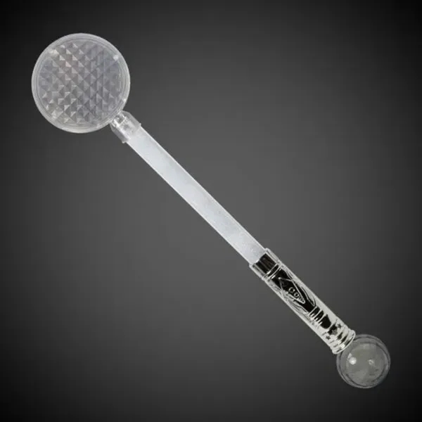 20" jumbo light up circle wand with prism ball, silver handle... from ASI 42016 Brighter Promotions Inc