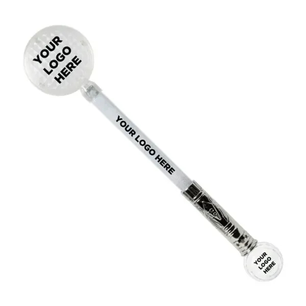 20" jumbo light up circle wand with prism ball, silver handle... from ASI 42016 Brighter Promotions Inc