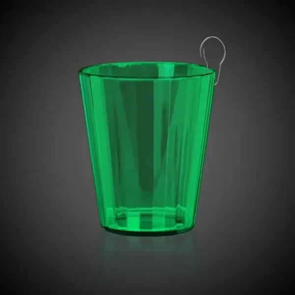 2 oz. green sot glass with j-hook attachment.... from ASI 42016 Brighter Promotions Inc