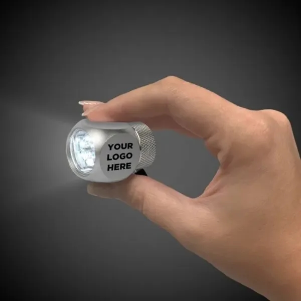 2 1/2" cube shaped flashlight with 6 super-bright LED lights and... from ASI 42016 Brighter Promotions Inc