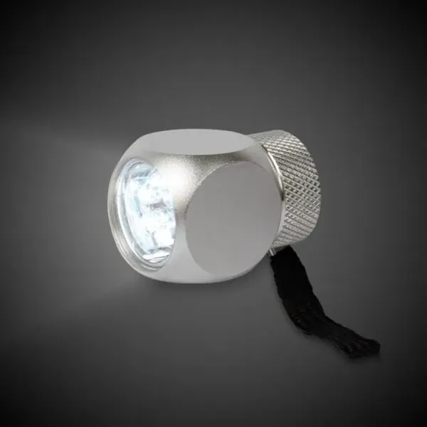 2 1/2" cube shaped flashlight with 6 super-bright LED lights and... from ASI 42016 Brighter Promotions Inc
