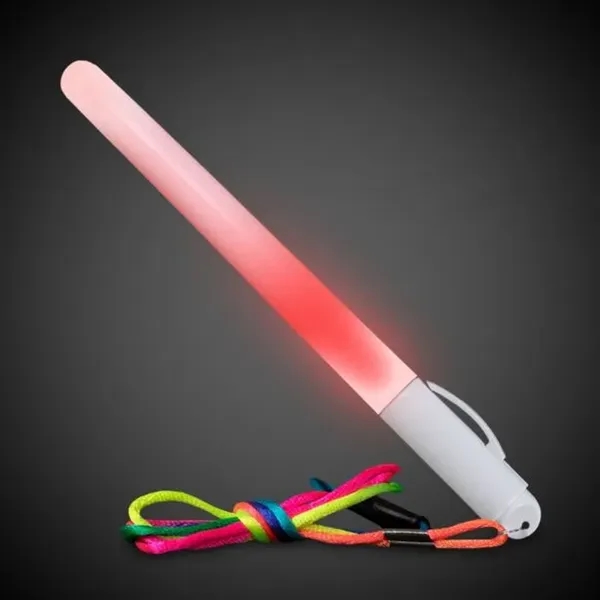7 1/2" necklace with light-up glow stick and lanyard.... from ASI 42016 Brighter Promotions Inc / Chemical Light™