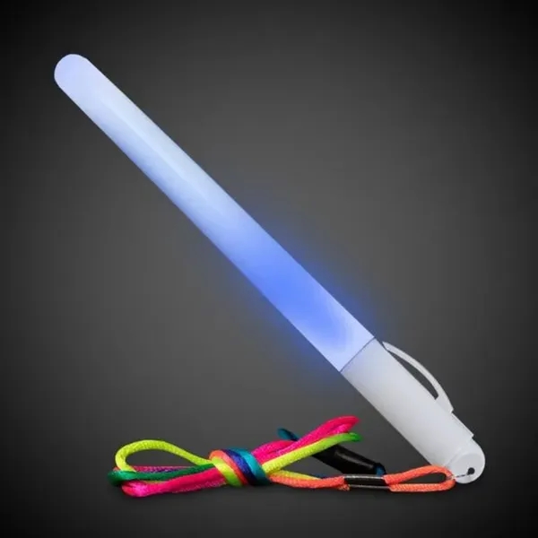 7 1/2" necklace with light-up glow stick and lanyard.... from ASI 42016 Brighter Promotions Inc / Chemical Light™