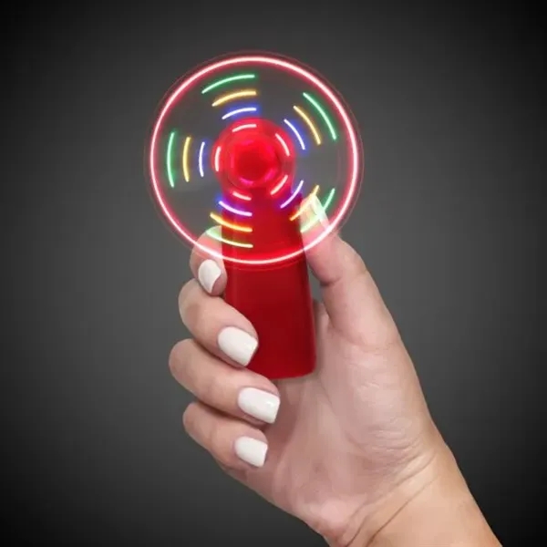 Handheld fan with multi-colored LED lights.... from ASI 42016 Brighter Promotions Inc