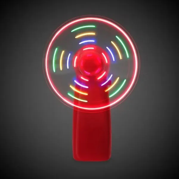 Handheld fan with multi-colored LED lights.... from ASI 42016 Brighter Promotions Inc