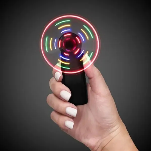 Handheld fan with multi-colored LED lights.... from ASI 42016 Brighter Promotions Inc