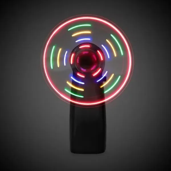 Handheld fan with multi-colored LED lights.... from ASI 42016 Brighter Promotions Inc