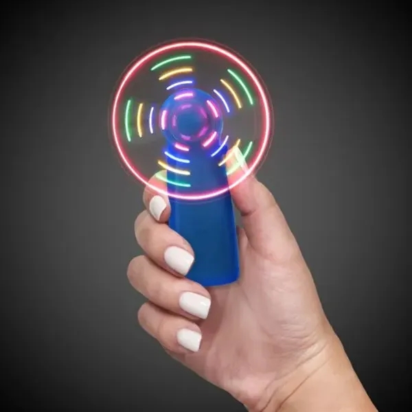 Handheld fan with multi-colored LED lights.... from ASI 42016 Brighter Promotions Inc