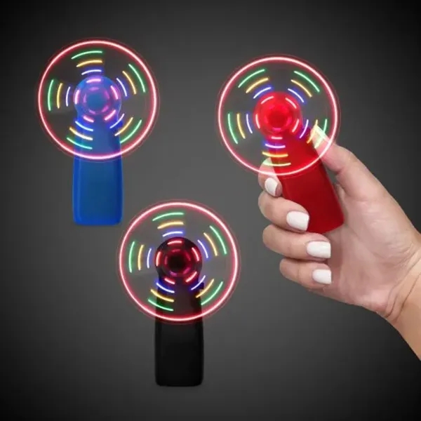 Handheld fan with multi-colored LED lights.... from ASI 42016 Brighter Promotions Inc