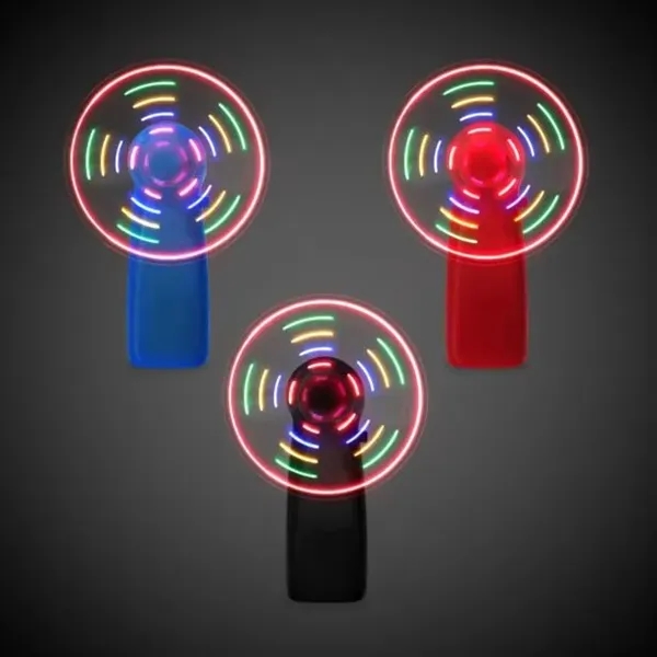 Handheld fan with multi-colored LED lights.... from ASI 42016 Brighter Promotions Inc