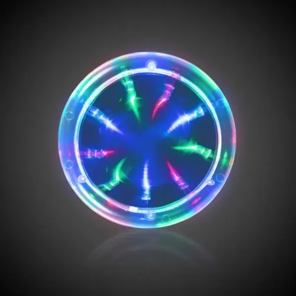 3 3/4" light-up drink coaster with red, green and blue LED... from ASI 42016 Brighter Promotions Inc