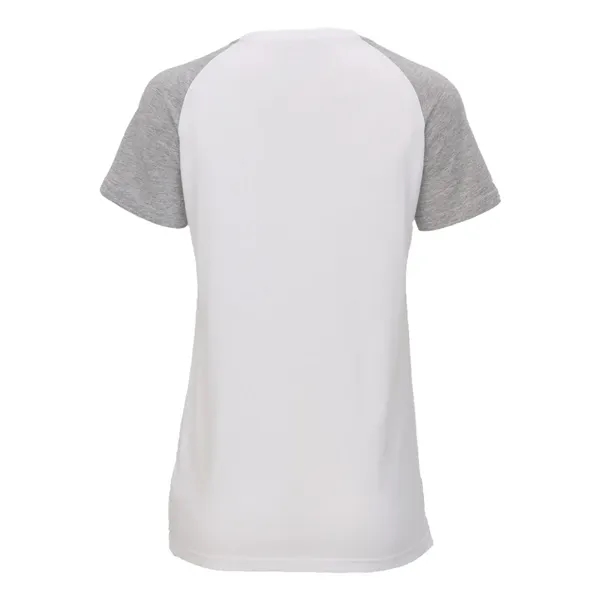 Boxercraft Women's Colorblocked V-Neck T-Shirt... from ASI 84358 S&S Activewear
