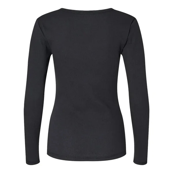 Boxercraft Women's Harper Long Sleeve Henley... from ASI 84358 S&S Activewear