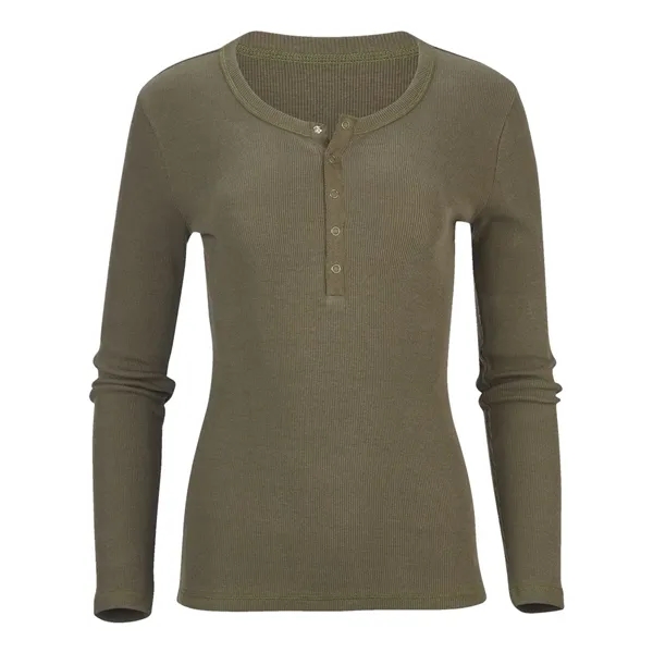 Boxercraft Women's Harper Long Sleeve Henley... from ASI 84358 S&S Activewear