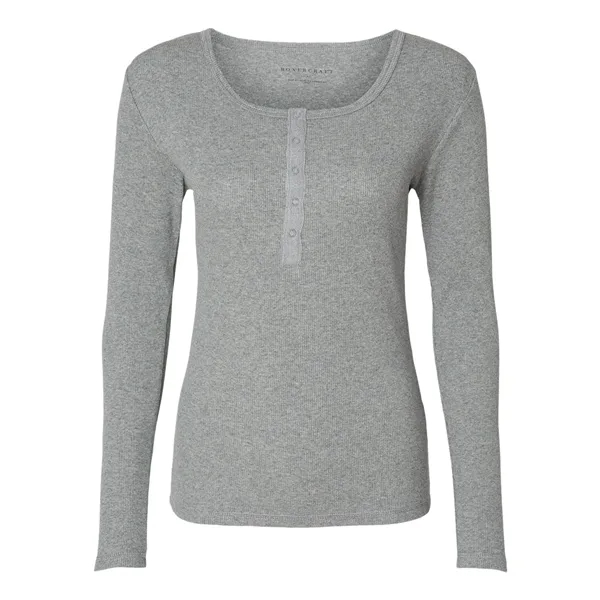 Boxercraft Women's Harper Long Sleeve Henley... from ASI 84358 S&S Activewear