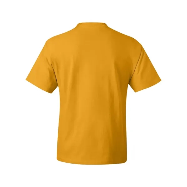 Hanes T-shirt made of 100% ring-spun cotton with double-needle stitching.... from ASI 84358 S&S Activewear