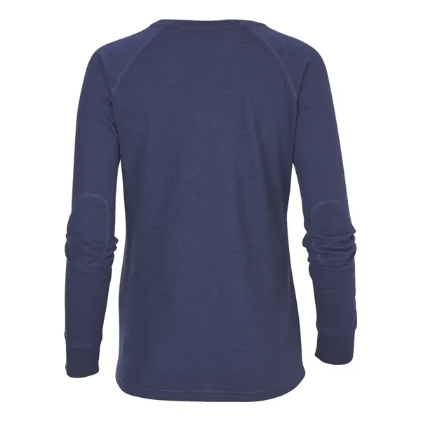 Boxercraft Women's Solid Preppy Patch Long Sleeve T-Shirt... from ASI 84358 S&S Activewear