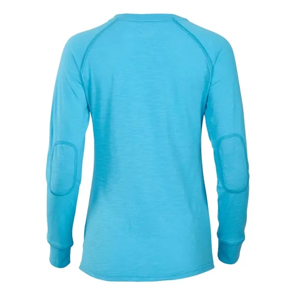 Boxercraft Women's Solid Preppy Patch Long Sleeve T-Shirt... from ASI 84358 S&S Activewear