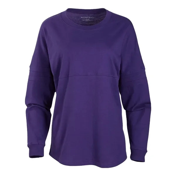 Boxercraft Women's Pom Pom Long Sleeve Jersey T-Shirt... from ASI 84358 S&S Activewear