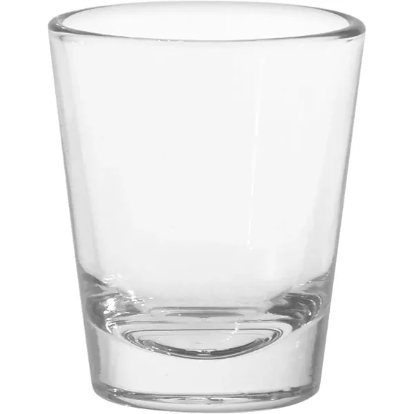 1.75 oz. tapered shot glass with customization.... from ASI 71920 Moderne Glass Company Inc / Glass America®