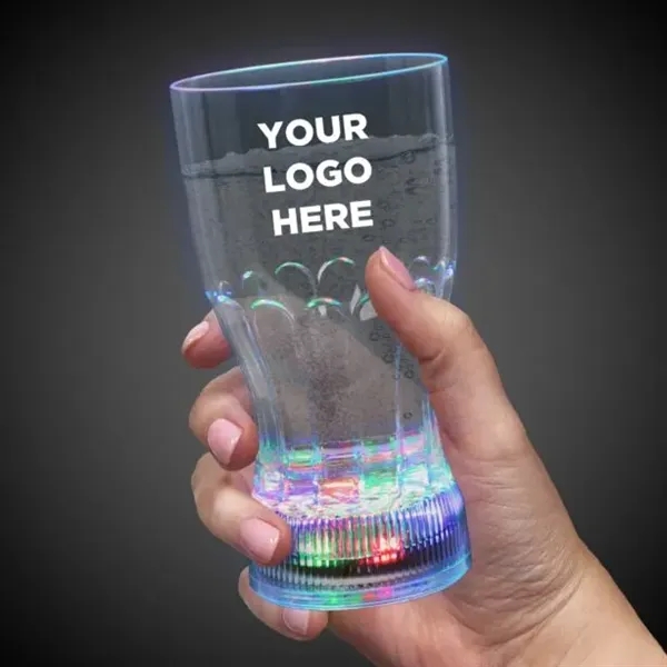 12 oz. plastic drinking glass with 5 high-powered multi-colored LED lights.... from ASI 42016 Brighter Promotions Inc / Chemical Light™