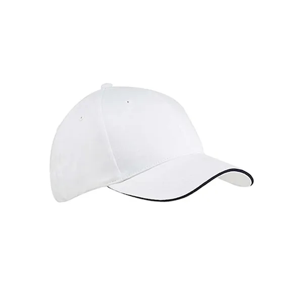 Big Accessories Brushed Twill Sandwich Cap... from ASI 84358 S&S Activewear