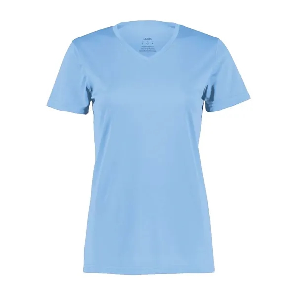 Women's v-neck wicking t-shirt. Blank.... from ASI 84358 S&S Activewear