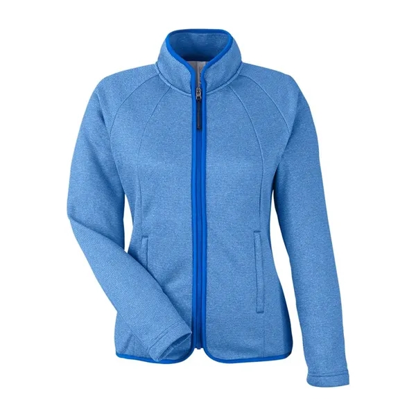 CORE365 Women's Venture Heathered Stripe Full-Zip... from ASI 84358 S&S Activewear