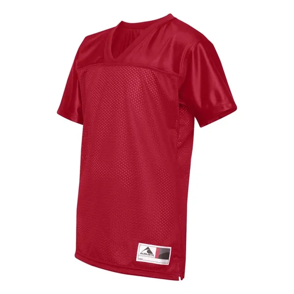 3.35 oz., 100% polyester tricot mesh Juniors' replica football t-shirt.... from ASI 84358 S&S Activewear