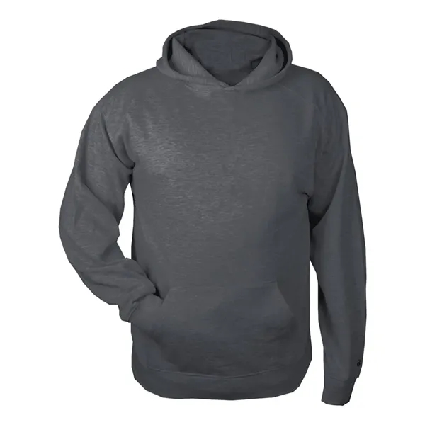 Youth fleece hoodie with two-ply hood and pouch front pocket with... from ASI 84358 S&S Activewear