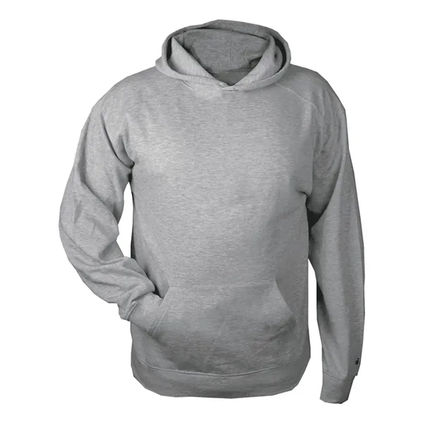 Youth fleece hoodie with two-ply hood and pouch front pocket with... from ASI 84358 S&S Activewear