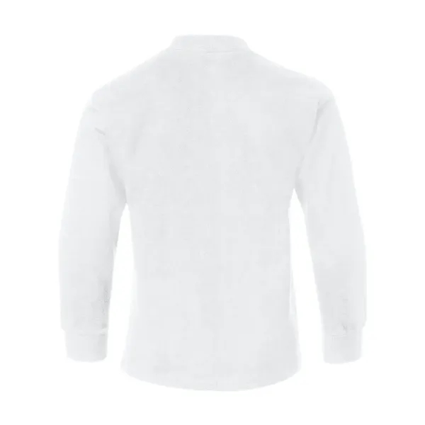 Long sleeve T-shirt for youth with lay flat collar, tag-free neck... from ASI 84358 S&S Activewear