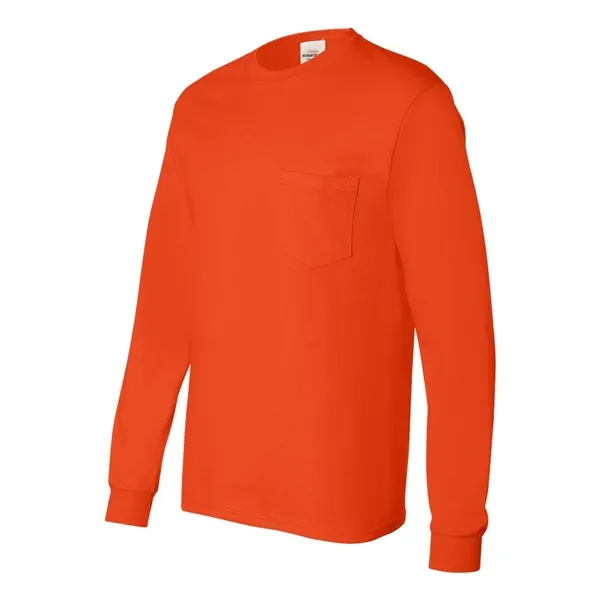 Long sleeve T-shirt made of 100% cotton with a chest pocket,... from ASI 84358 S&S Activewear