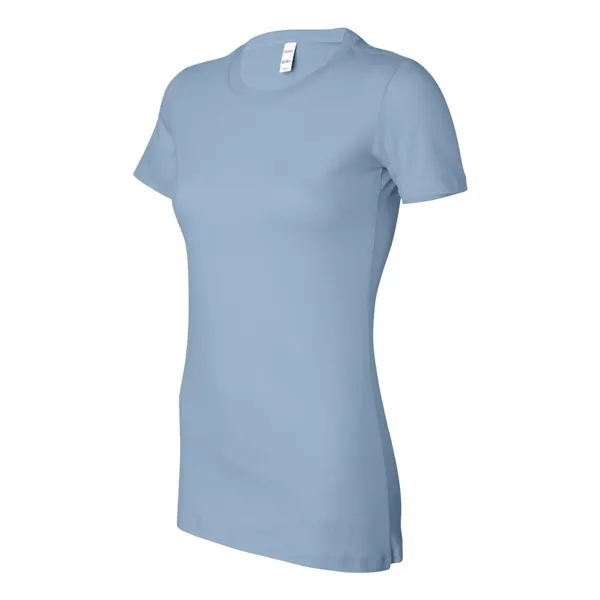 Women's cotton t-shirt with longer length body and shoulder taping. Blank... from ASI 84358 S&S Activewear