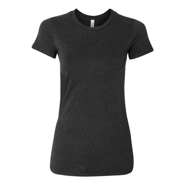 Women's cotton t-shirt with longer length body and shoulder taping. Blank... from ASI 84358 S&S Activewear