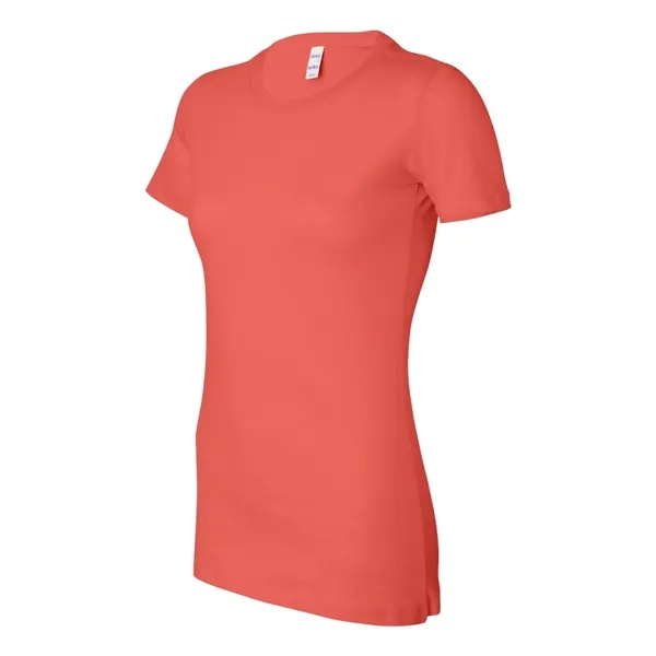 Women's cotton t-shirt with longer length body and shoulder taping. Blank... from ASI 84358 S&S Activewear
