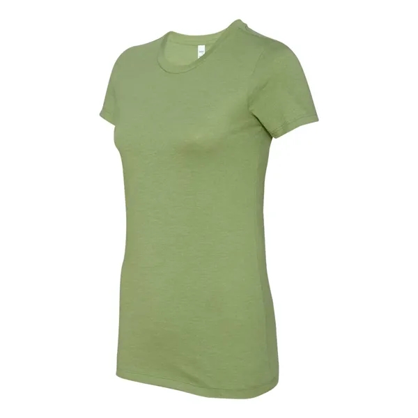 Women's cotton t-shirt with longer length body and shoulder taping. Blank... from ASI 84358 S&S Activewear