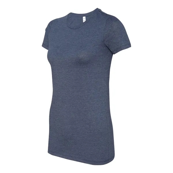 Women's cotton t-shirt with longer length body and shoulder taping. Blank... from ASI 84358 S&S Activewear