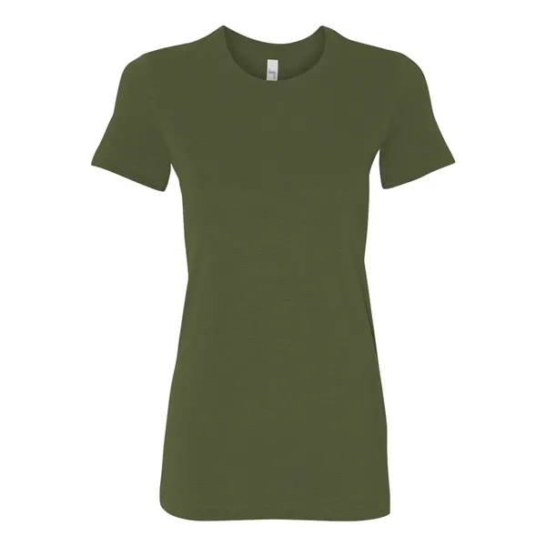 Women's cotton t-shirt with longer length body and shoulder taping. Blank... from ASI 84358 S&S Activewear