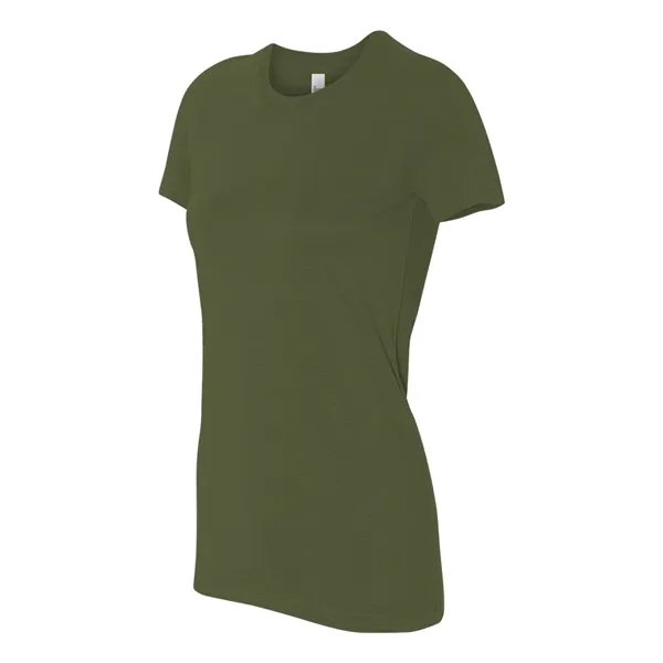 Women's cotton t-shirt with longer length body and shoulder taping. Blank... from ASI 84358 S&S Activewear