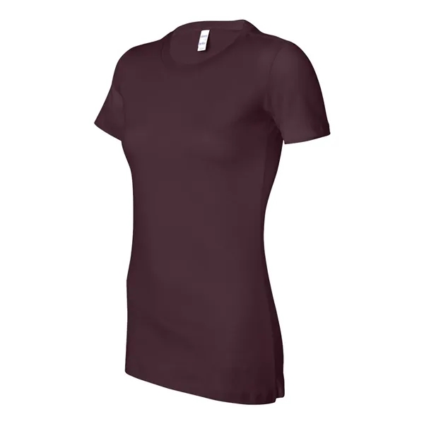 Women's cotton t-shirt with longer length body and shoulder taping. Blank... from ASI 84358 S&S Activewear