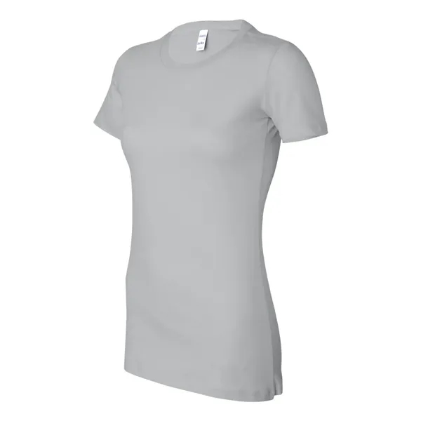 Women's cotton t-shirt with longer length body and shoulder taping. Blank... from ASI 84358 S&S Activewear