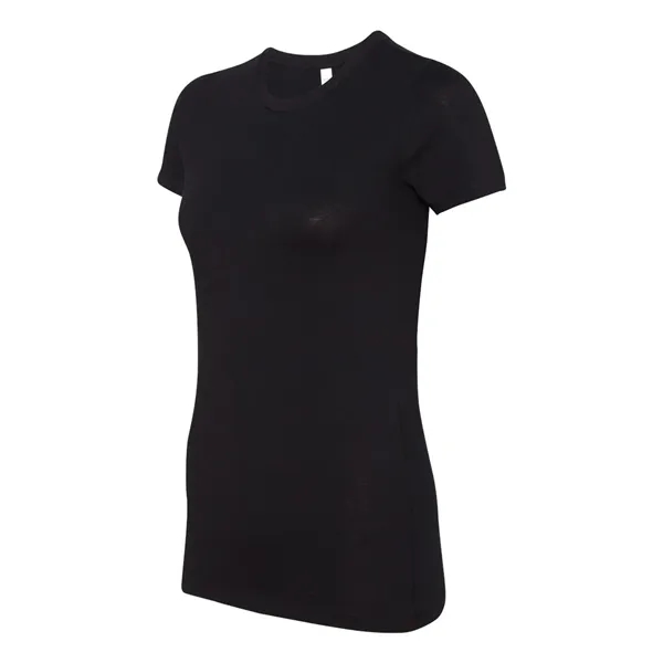 Women's cotton t-shirt with longer length body and shoulder taping. Blank... from ASI 84358 S&S Activewear