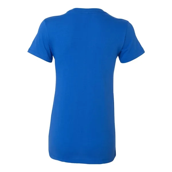 Women's cotton t-shirt with longer length body and shoulder taping. Blank... from ASI 84358 S&S Activewear