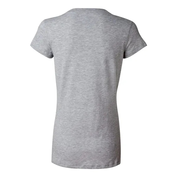 Women's short sleeve v-neck jersey t-shirt. Blank product.... from ASI 84358 S&S Activewear