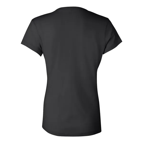Women's short sleeve v-neck jersey t-shirt. Blank product.... from ASI 84358 S&S Activewear