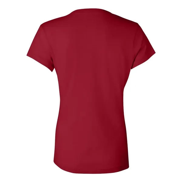 Women's short sleeve v-neck jersey t-shirt. Blank product.... from ASI 84358 S&S Activewear