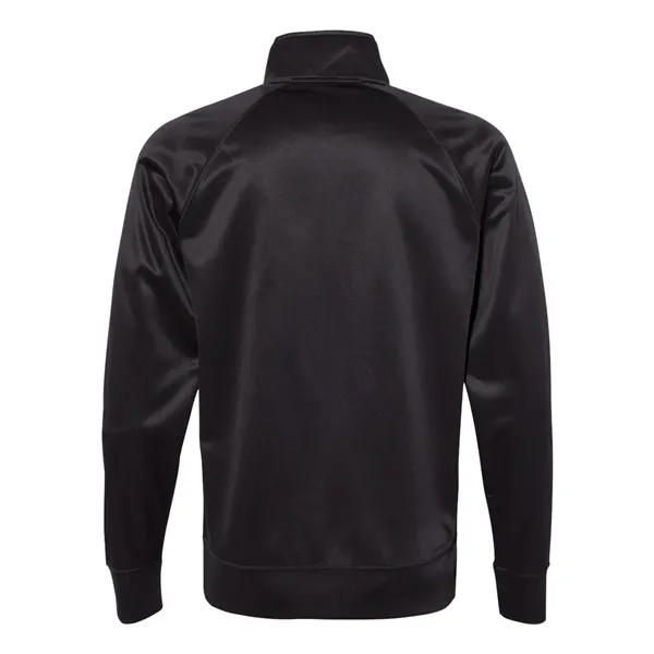 Full-zip track jacket made of polyester fleece featuring two stripes down... from ASI 84358 S&S Activewear