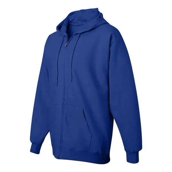 Full-zip hooded sweatshirt made of cotton/polyester fleece and low-pill, high-stitch density... from ASI 84358 S&S Activewear